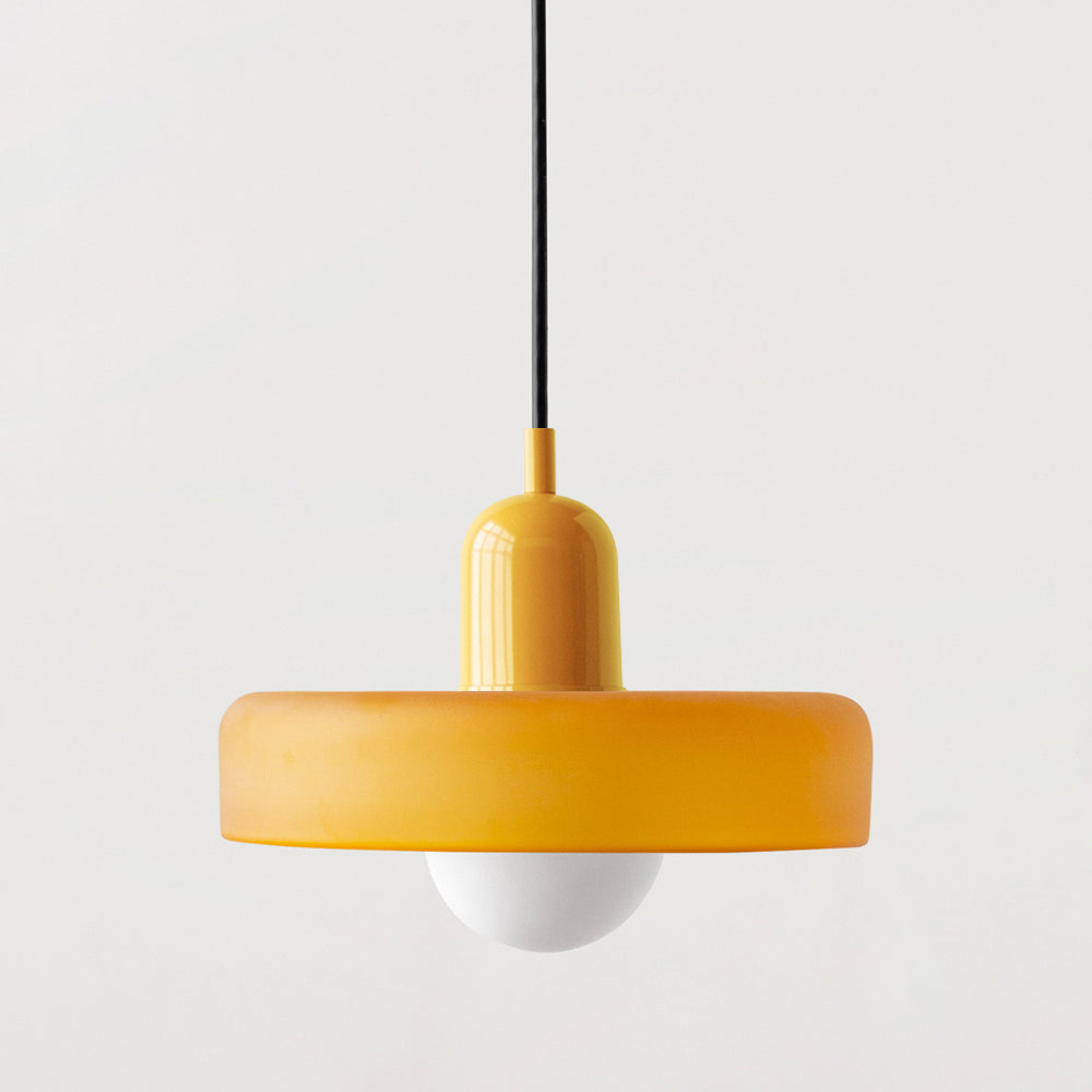 Vibrant Glass Hanging Lamp in Modern Style