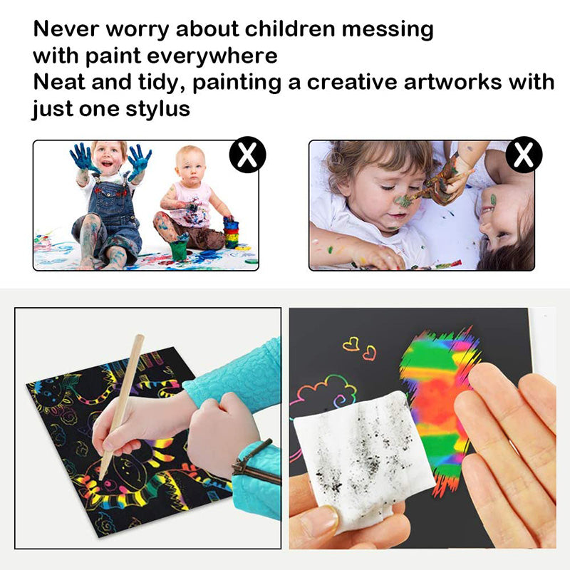 Colorful Scratch Off Card Set with Rainbow Colors