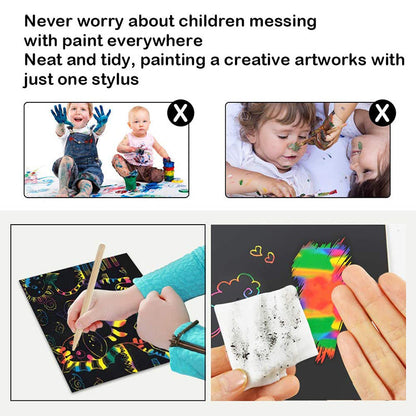 Colorful Scratch Off Card Set with Rainbow Colors