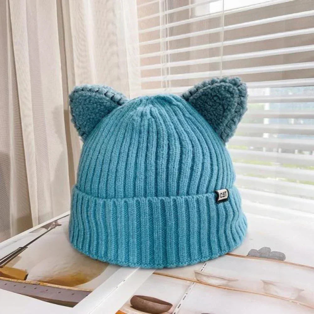 Warm Women's Knitted Winter Beanie Hat