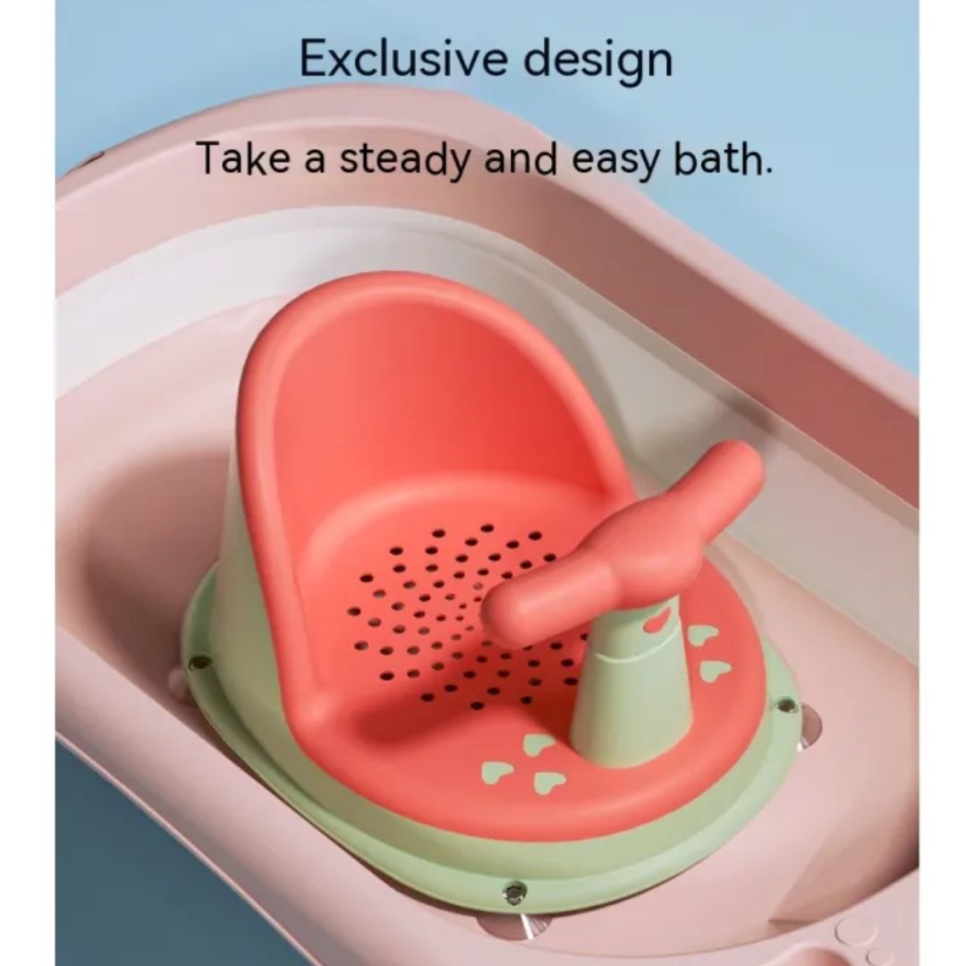Secure Baby Bathtub Chair with Grip Handle