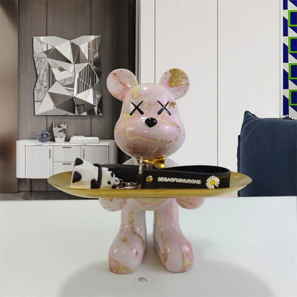 Stylish Bear Figurine Home Decor Statue