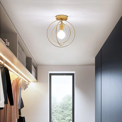 Stylish Gold Circular Ceiling Light