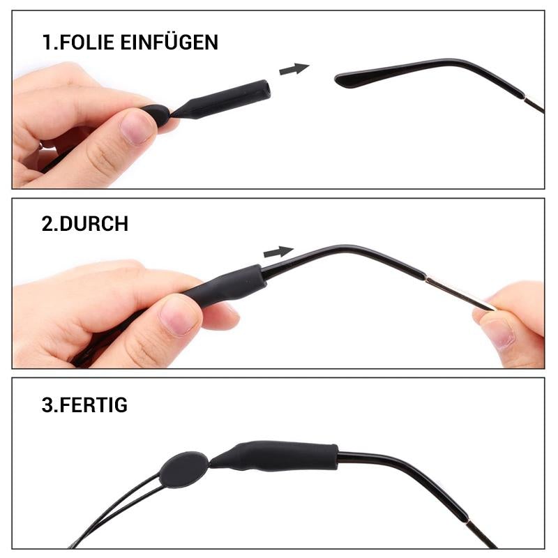 Comfortable Silicone Eyeglass Straps (2 Pack)