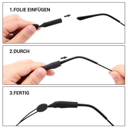 Comfortable Silicone Eyeglass Straps (2 Pack)