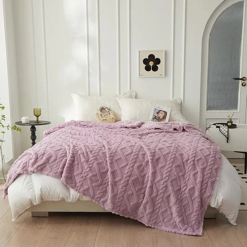 Soft Wool Blanket for Bed
