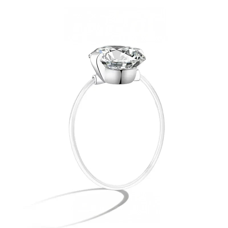 Befez | 1-2 Carat Moissanite Thin Band Engagement Ring