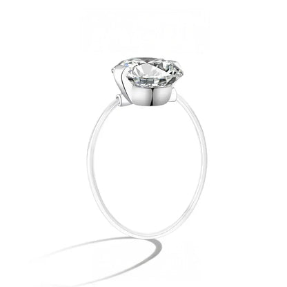 Befez | 1-2 Carat Moissanite Thin Band Engagement Ring
