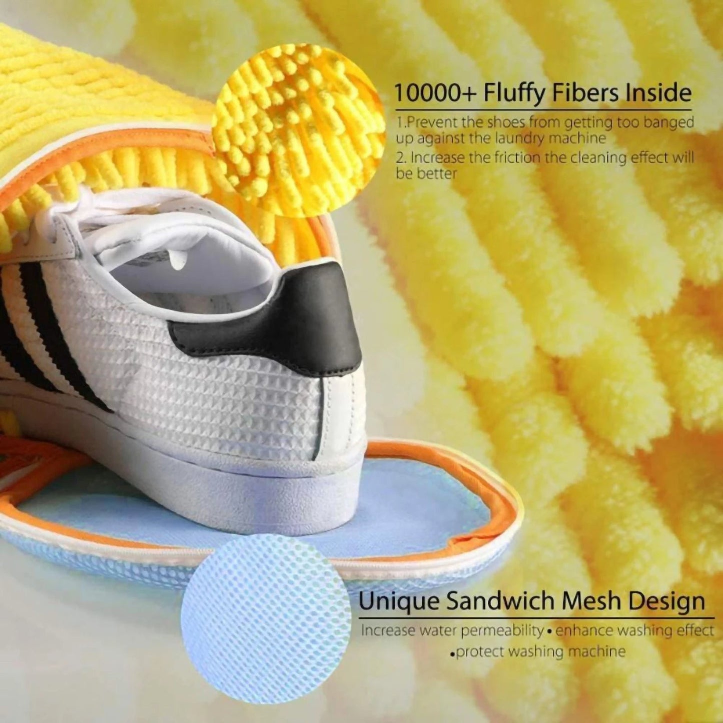 Mesh Travel Shoe Wash Bag