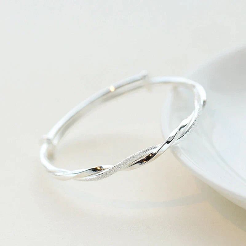 Stylish Sterling Silver Chain Bracelet