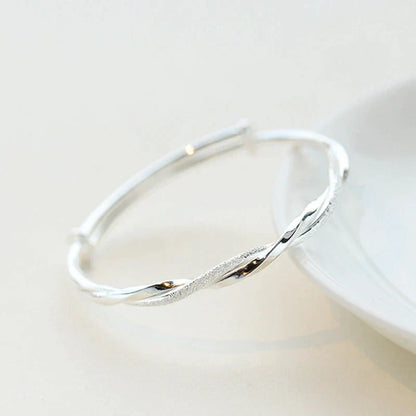 Stylish Sterling Silver Chain Bracelet