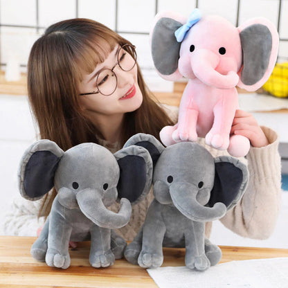 Soft Cuddly Grey Elephant Baby Pillow Toy