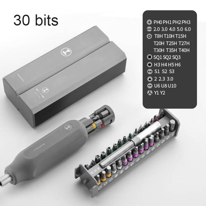 Compact Handy Screwdriver Kit with Interchangeable Tips