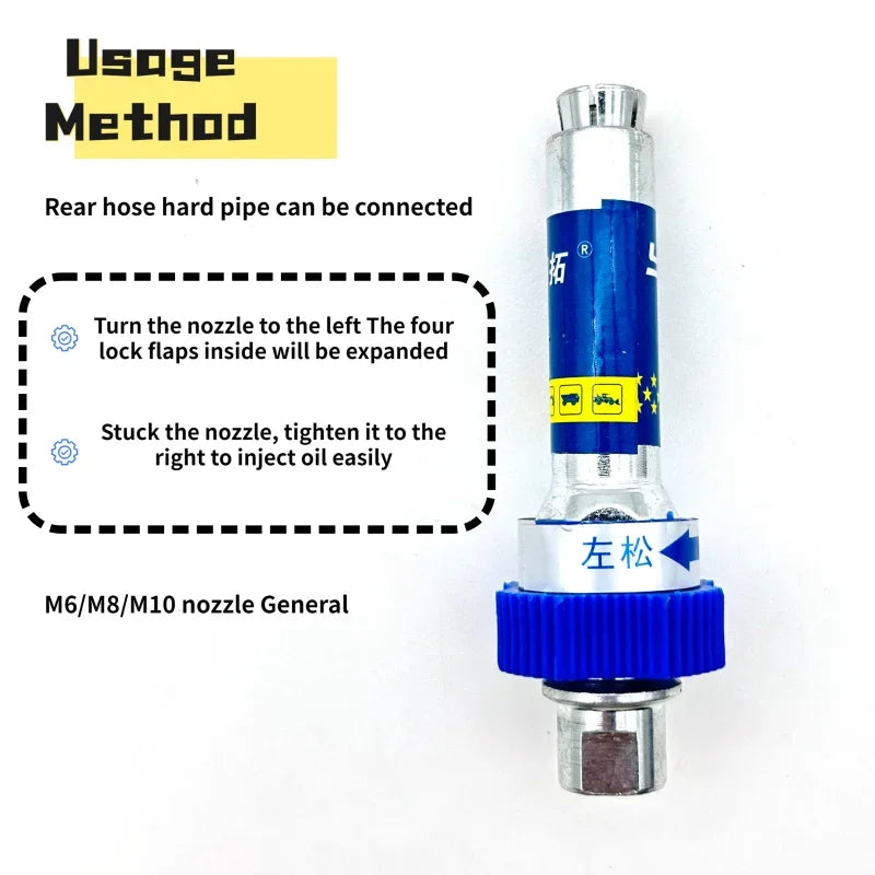 Strong Grease Gun Coupler - Universal Heavy Duty Adapter