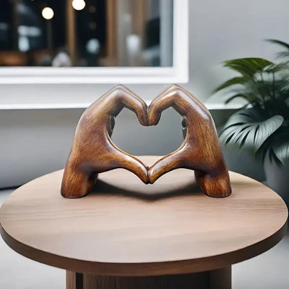 Rustic Oak Wooden Heart Decoration