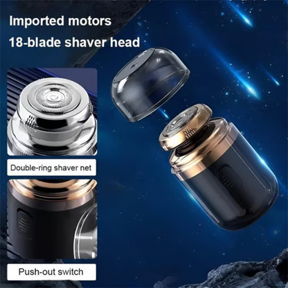 Compact Waterproof Electric Razor for Men