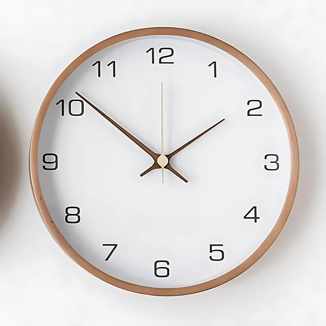 Rustic Wood Large Wall Clock