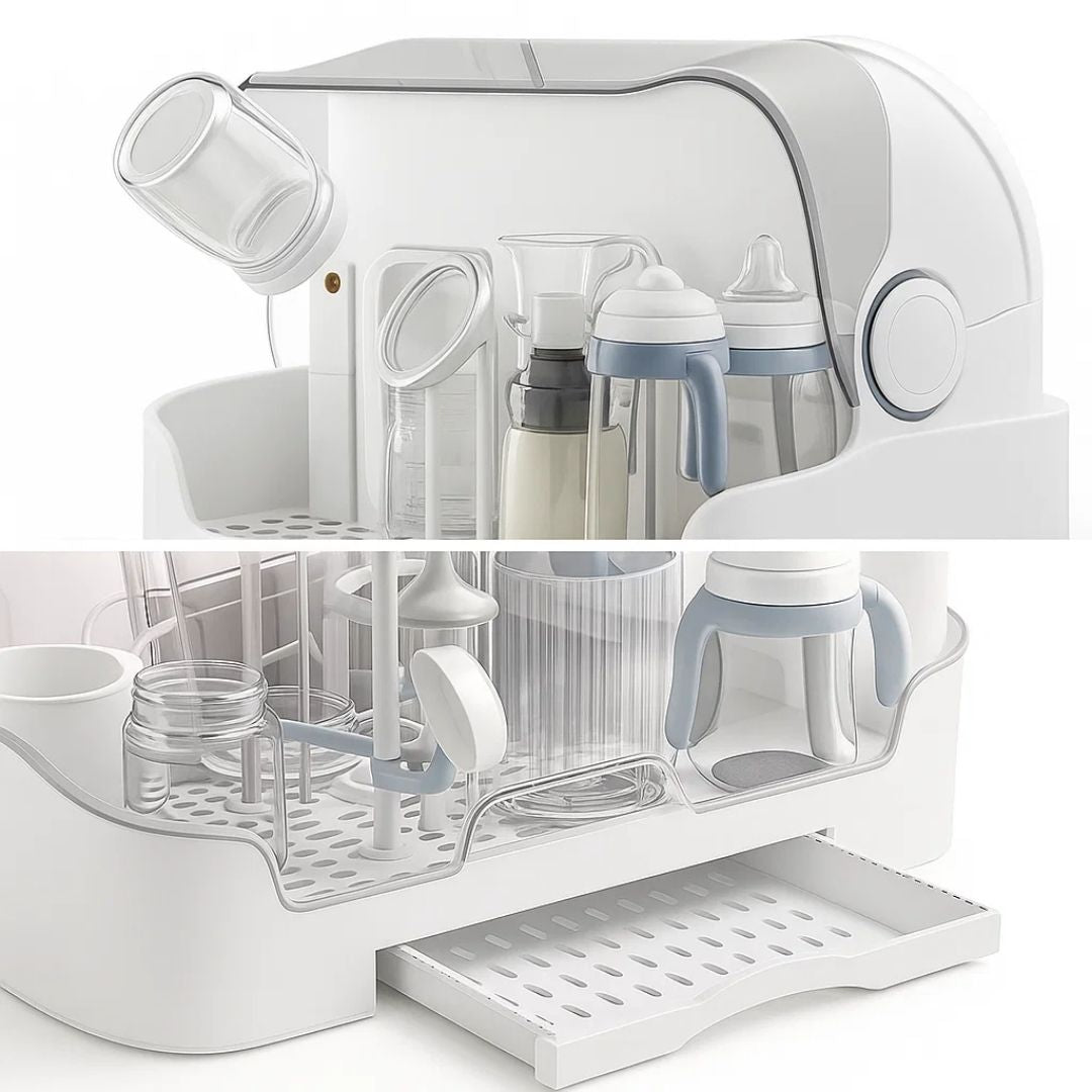 Large Bottle Storage Container with Tight Fitting Lid