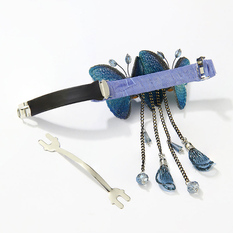Colorful Butterfly Hairpin with Tassels