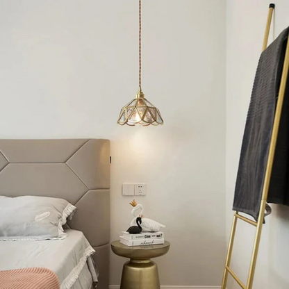 Colorful Stained Glass Hanging Lamp