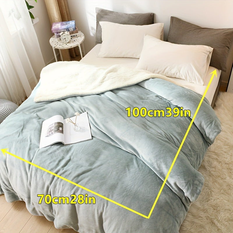 Plush Double Sided Fuzzy Blanket for Cozy Warmth