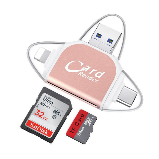 Versatile 4-in-1 Multiport SD Card Adapter - Befez