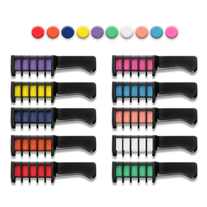Colorful Hair Dye Applicator Comb Set 10 Pack