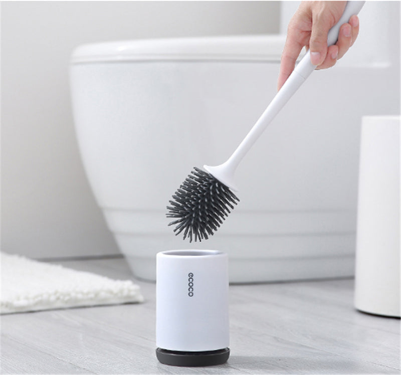 Soft Grip Toilet Brush with Storage Holder - Befez
