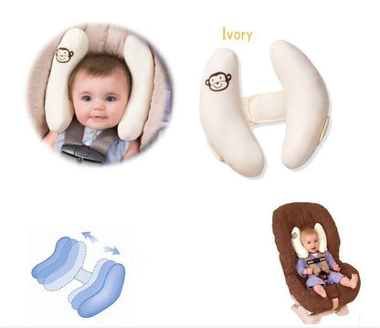 Comfortable Kids Car Pillow - Soft Baby Head Support
