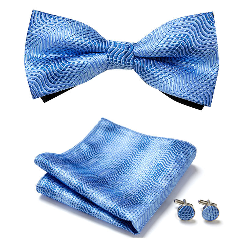 Classic Bow Tie Three Piece Suit Set