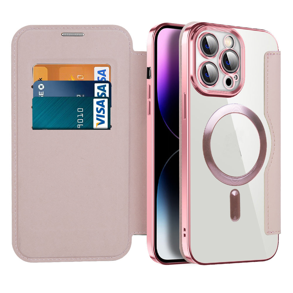Slim Magnetic Phone Flip Cover Case
