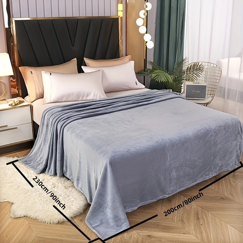 Cozy Plush Throw Blanket - Soft Reversible for All Seasons