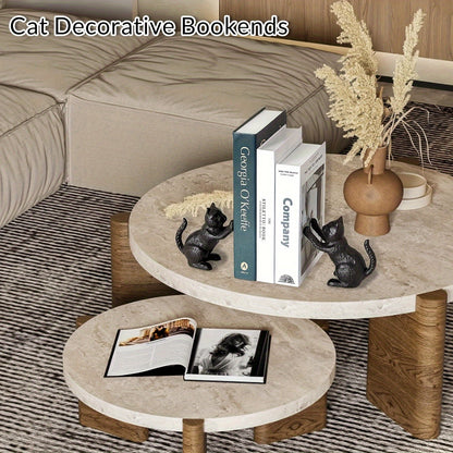 Rustic Cast Iron Book Ends with Traditional Style