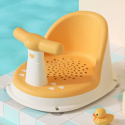 Secure Baby Bathtub Chair with Grip Handle