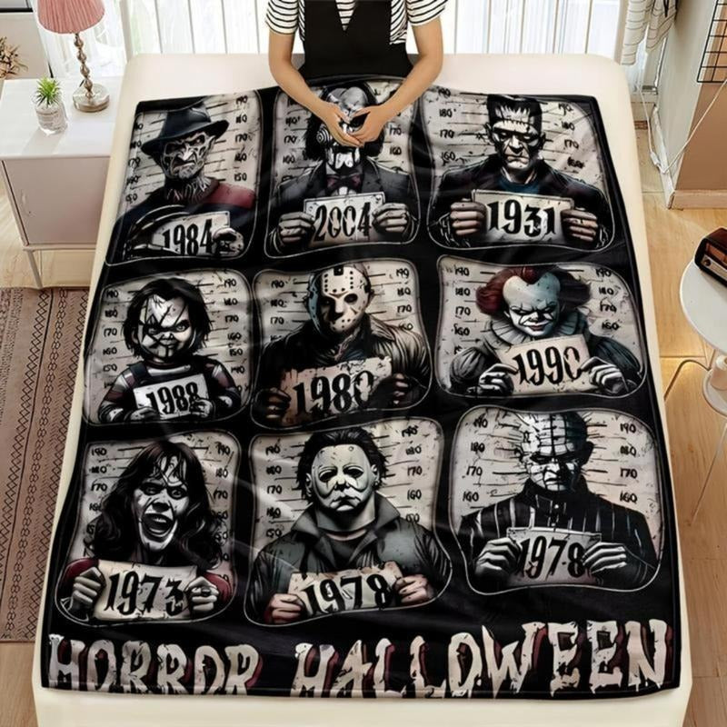 Cozy Spooky Movie Throw Blanket