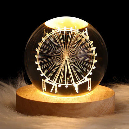 Colorful Crystal Table Lamp