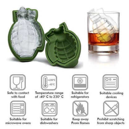 Realistic 3D Grenade Silicone Mold