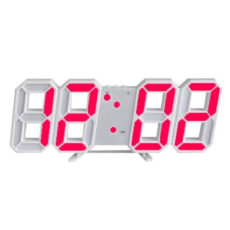 Slim Digital LED Wall Clock with Dimmer Function