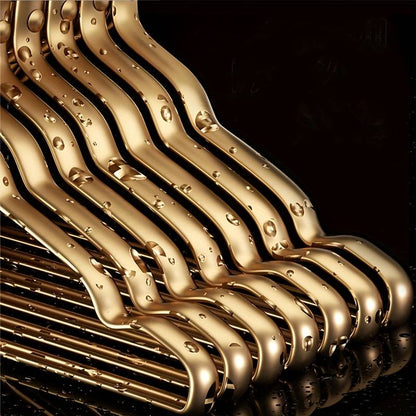 Sturdy Brass Clothes Hangers for Deluxe Clothing Storage