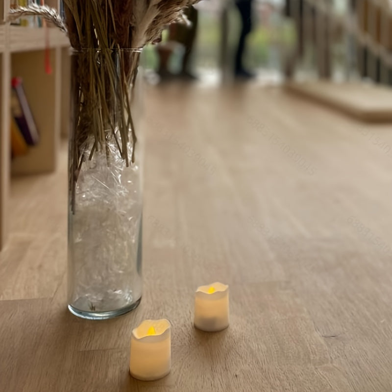 Warm White LED Candle Lights Set of 24