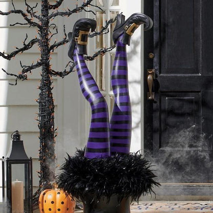 Spooky Witch Yard Stake Set, 2 Pack Halloween Decor