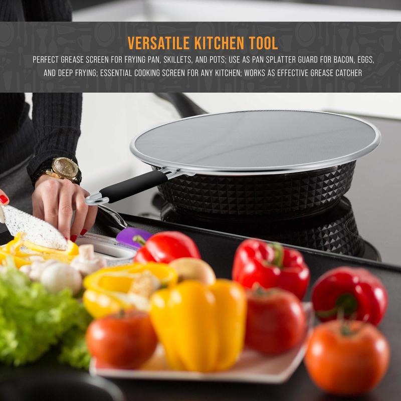 Premium Metal Cookware Splatter Guard