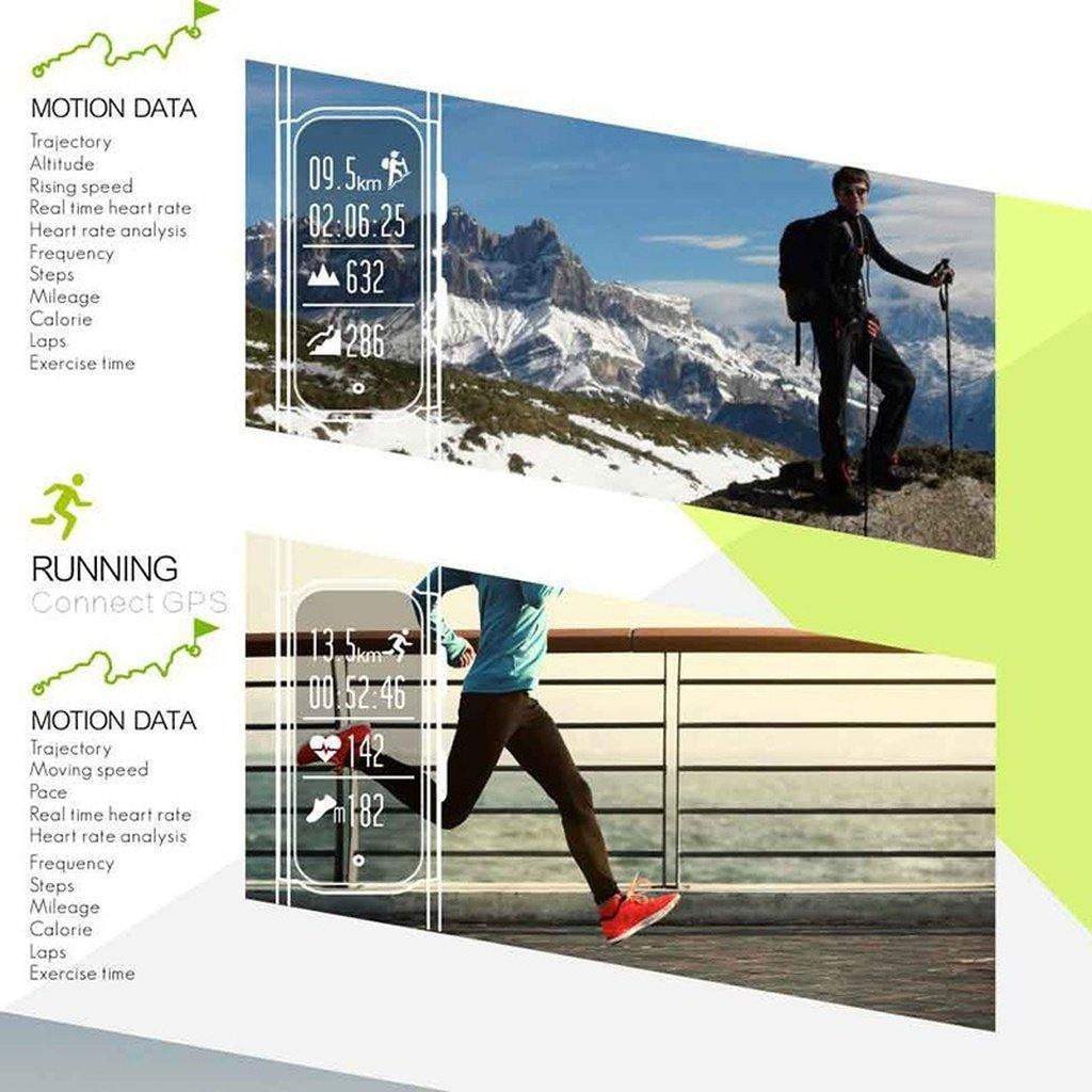 Accurate GPS Fitness Tracker Waterproof Smartwatch