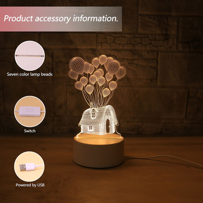 Colorful 3D USB LED Ball Lamp
