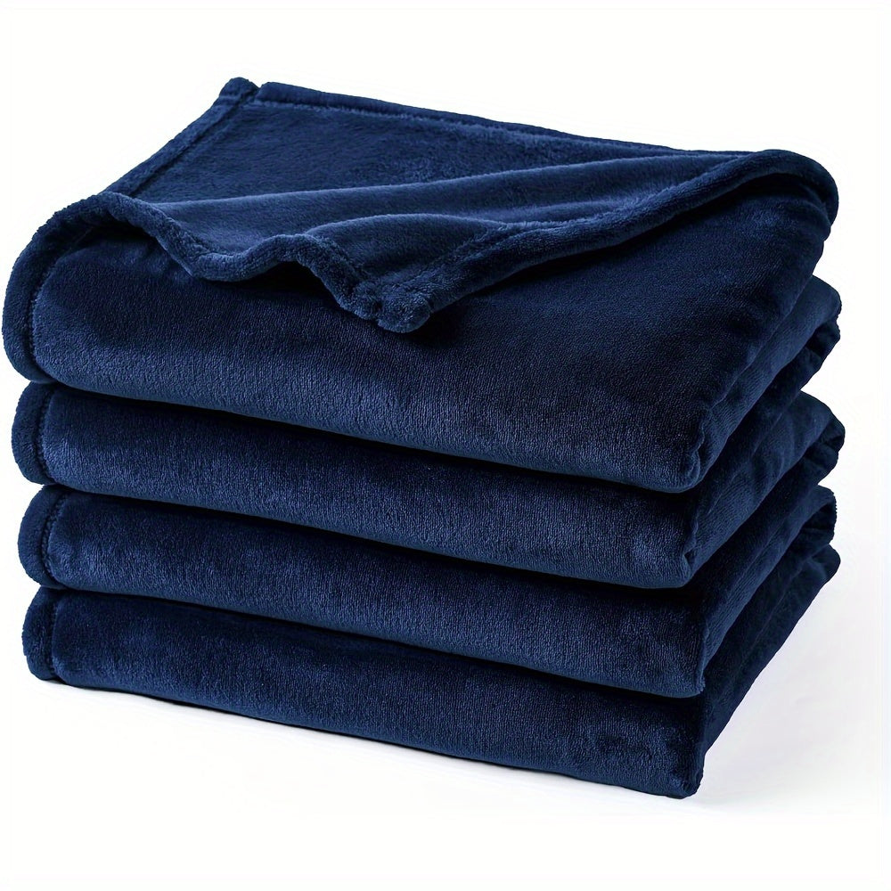 Cozy Plush Throw Blanket - Soft Reversible for All Seasons