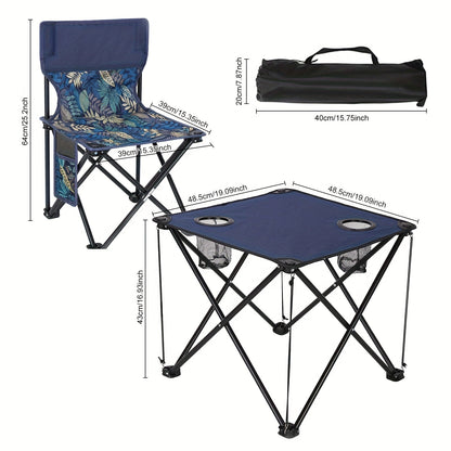 Compact Outdoor Patio Set with 2 Chairs and Table - Befez