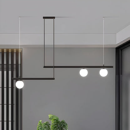 Modern Glass Linear Pendant Light