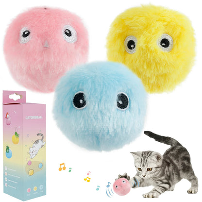 Fun Cat Toy Balls with Realistic Animal Sounds - Befez