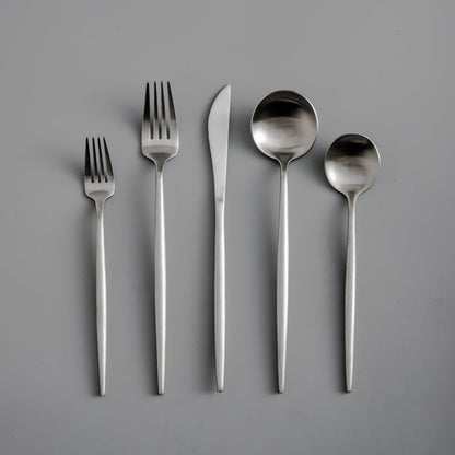 Premium Steel Flatware Set in Trendy Colors