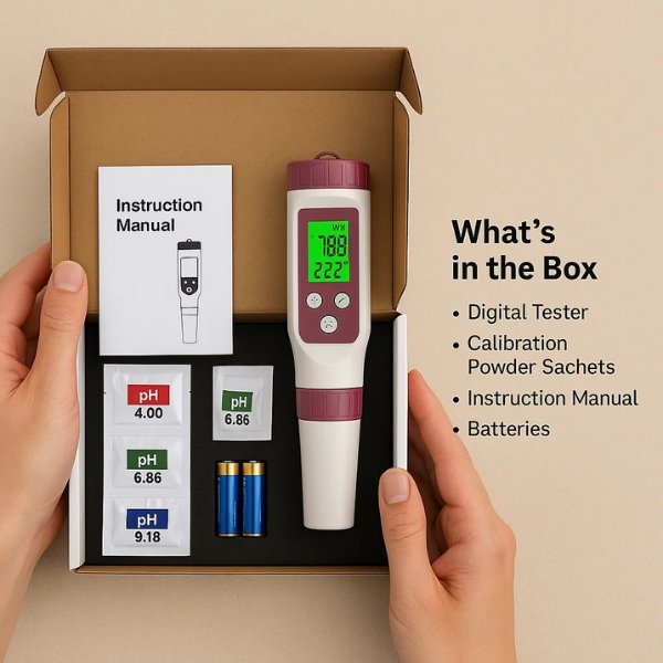Accurate Pool Water Tester for pH and Chlorine Levels